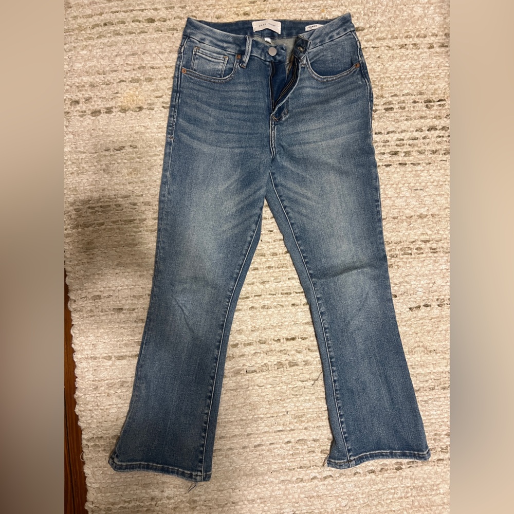 Dear Hohn Jeanne flare step hem crop flare
